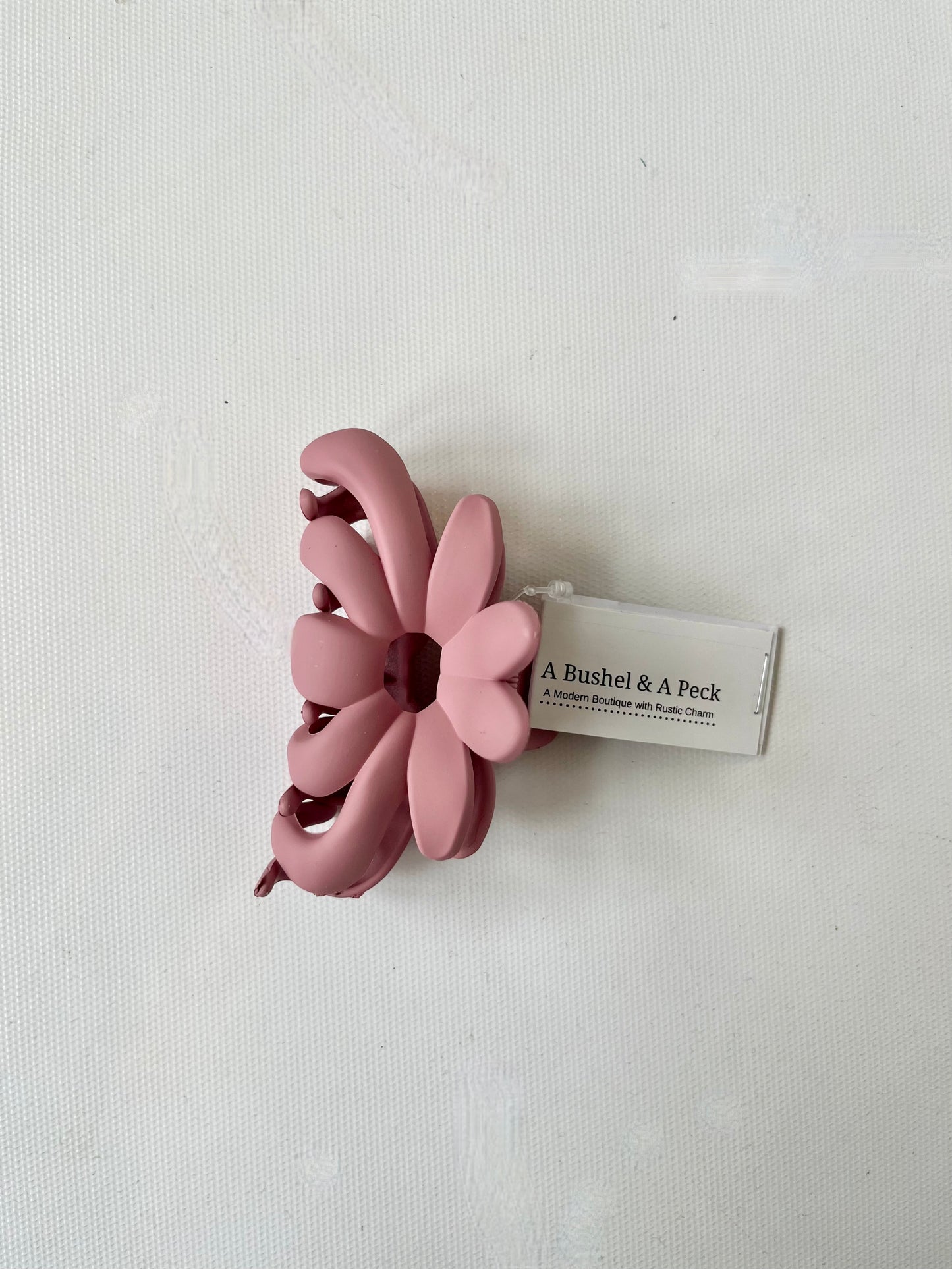 Long Flower Claw Clip
