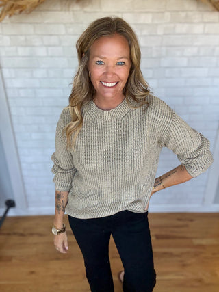 Ally Acid Sweater- Olive