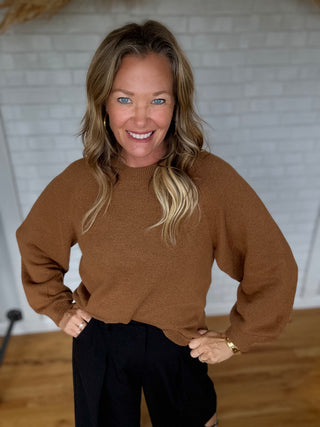 Soft Popover Sweater- Light Goldie