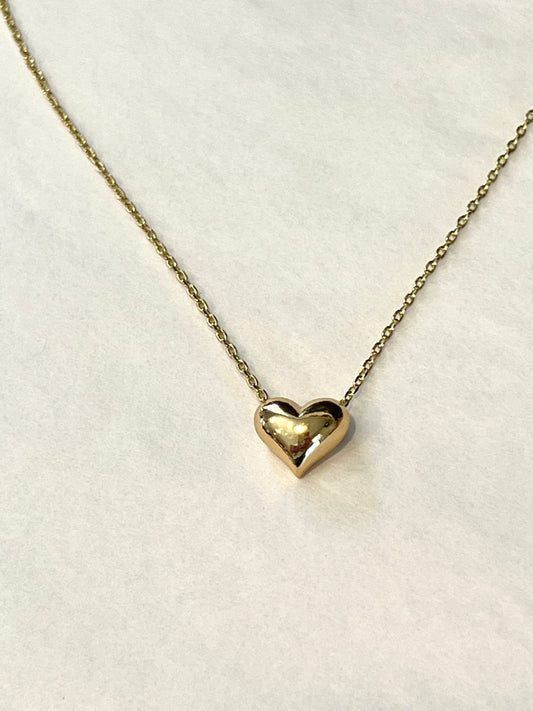18K Gold Heart Necklace - A Bushel & A Peck