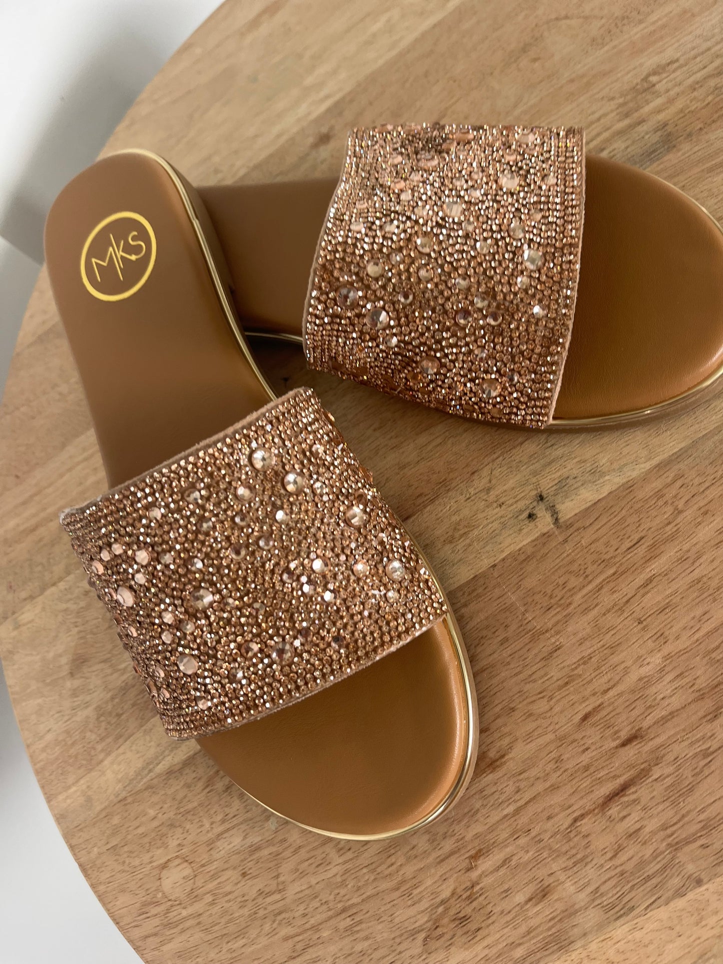 Carly Slide - Rose Gold