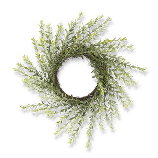 21 Inch Powdered Green Real Touch Myrtle Candle - A Bushel & A Peck