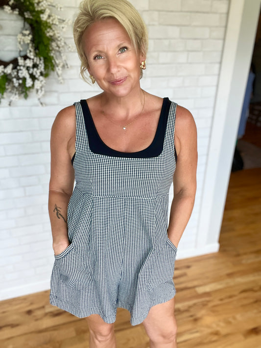 Checkered Romper