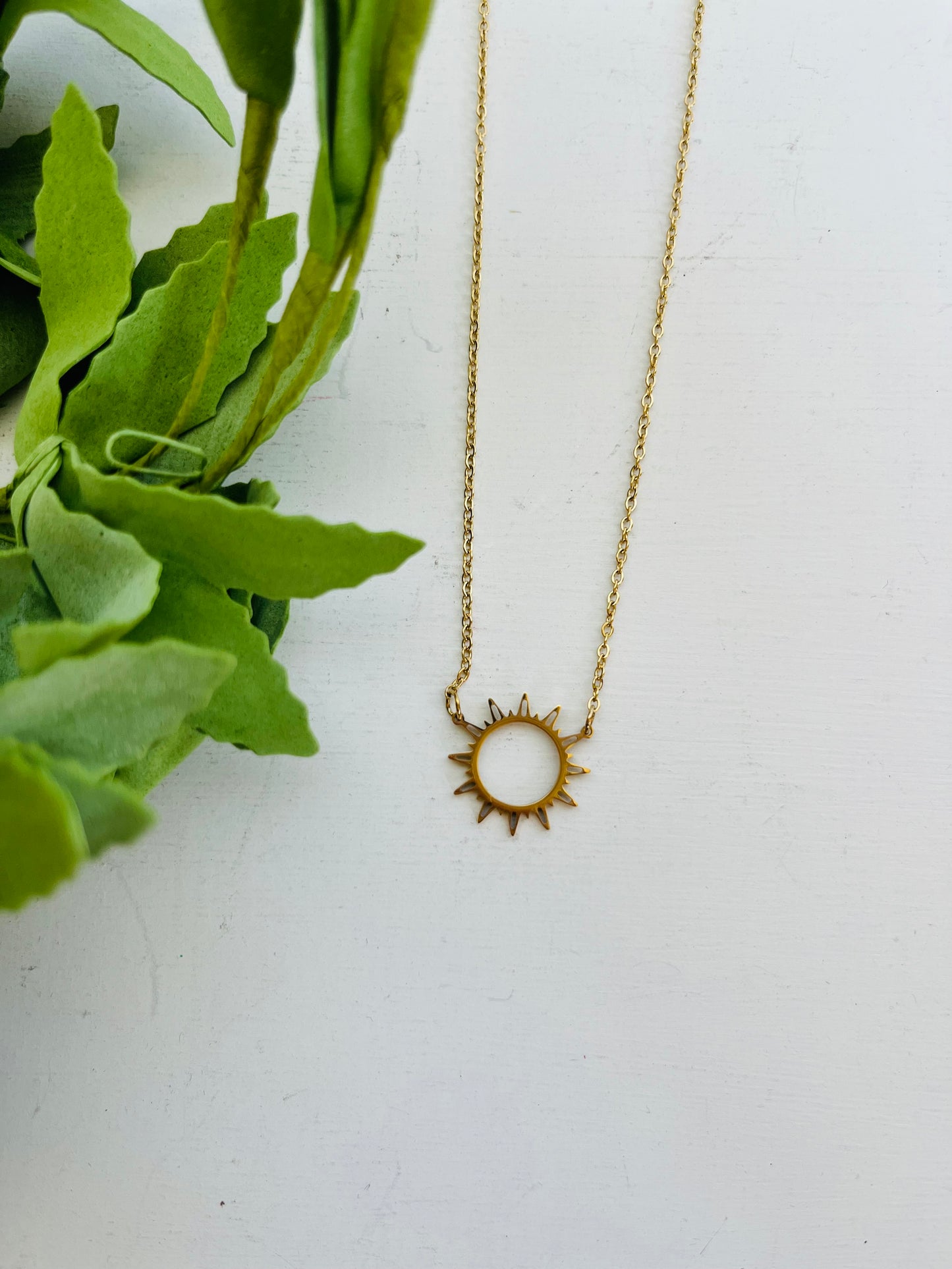 Sun Pendant Necklace