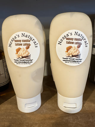 Honey Vanilla Tallow Squeeze Tubes