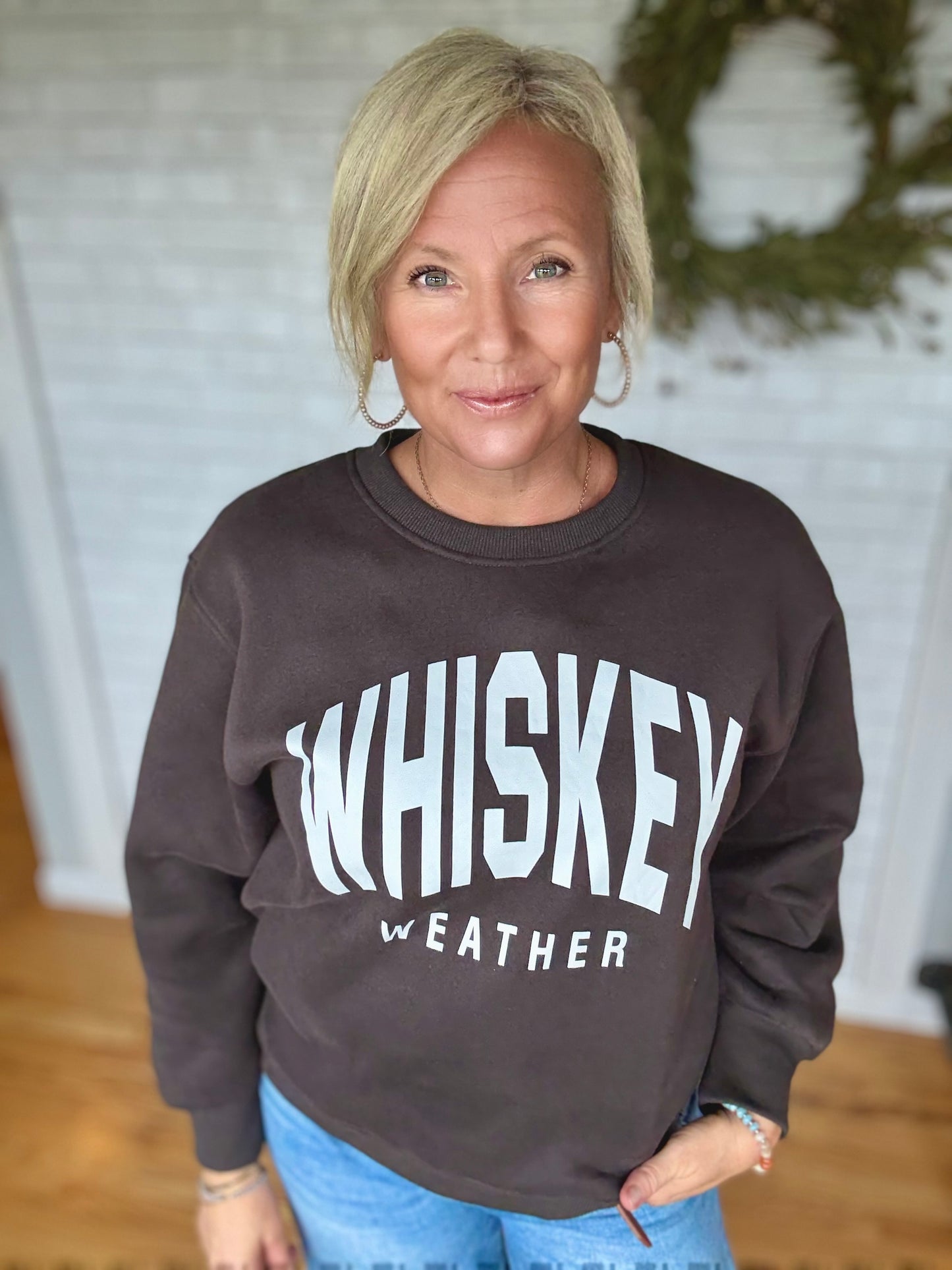 Whiskey Weather Sweatshirt - Chocolate