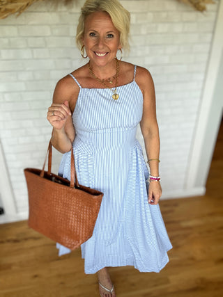 Stevie Stripe Midi Dress