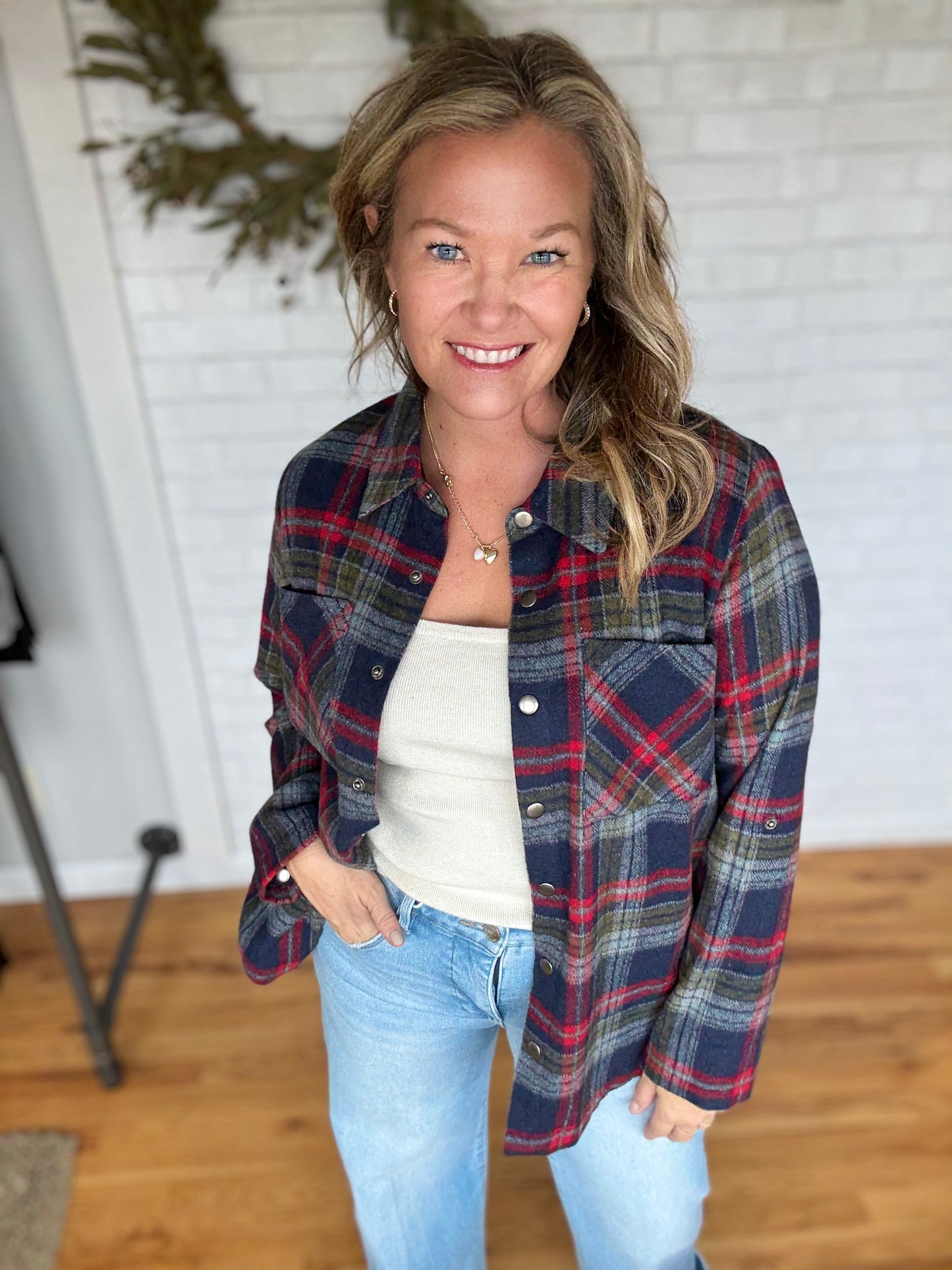 Plaid Shirt Jacket
