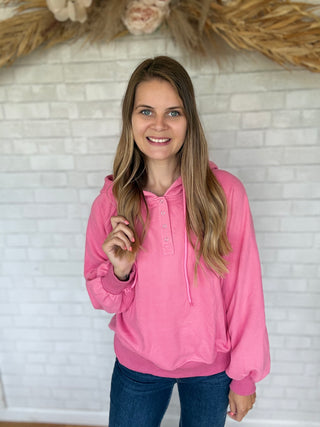 Lainy Button Sweatshirt