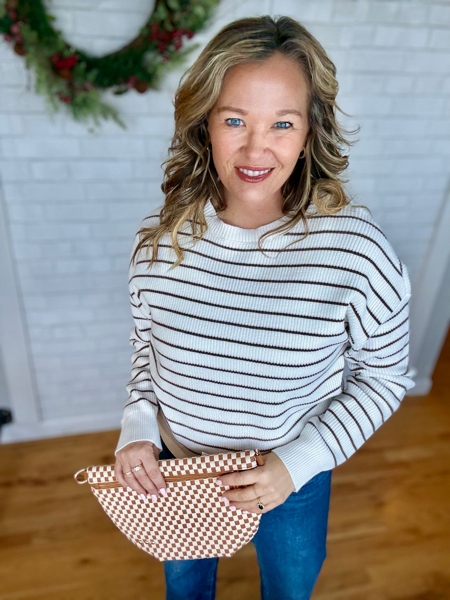 Ely Sweater - Ivory Brown