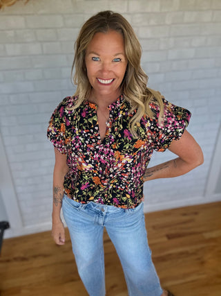 Reba Floral Top