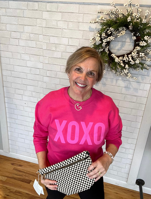 XOXO Embossed Sweatshirt