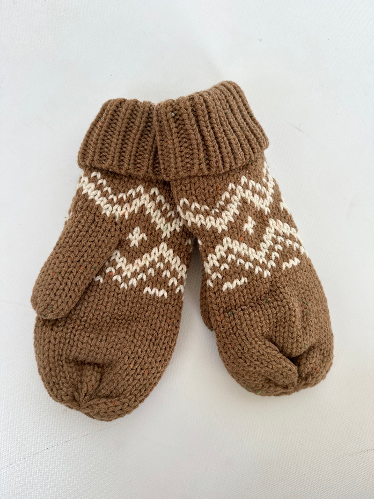 Brown Speckled Mitten