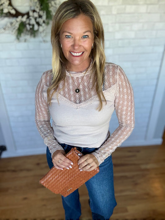 Cherie Lace Mock Top