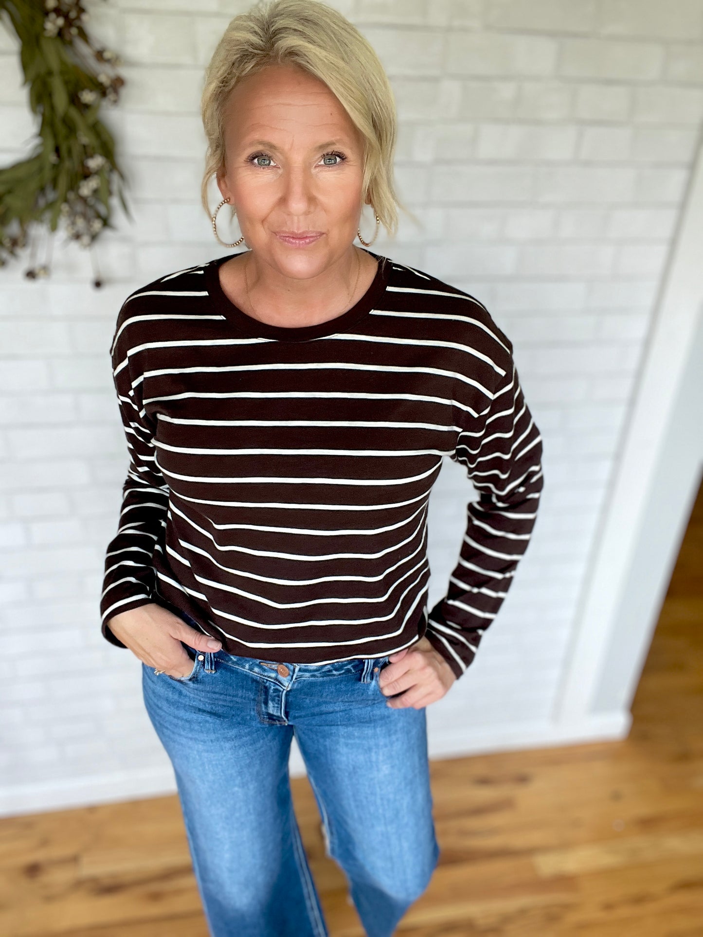 Nellie Top - Coffee White