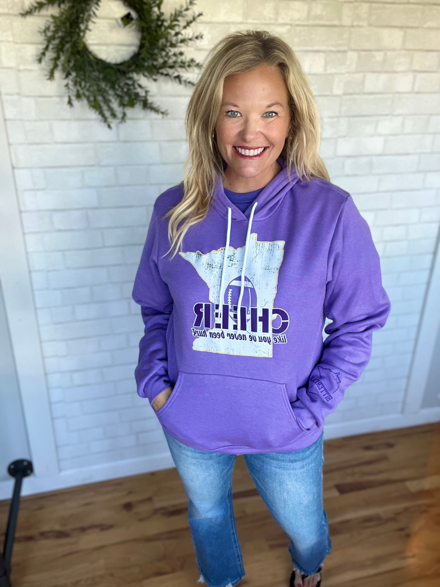 Cheer Sweatshirt- Purple