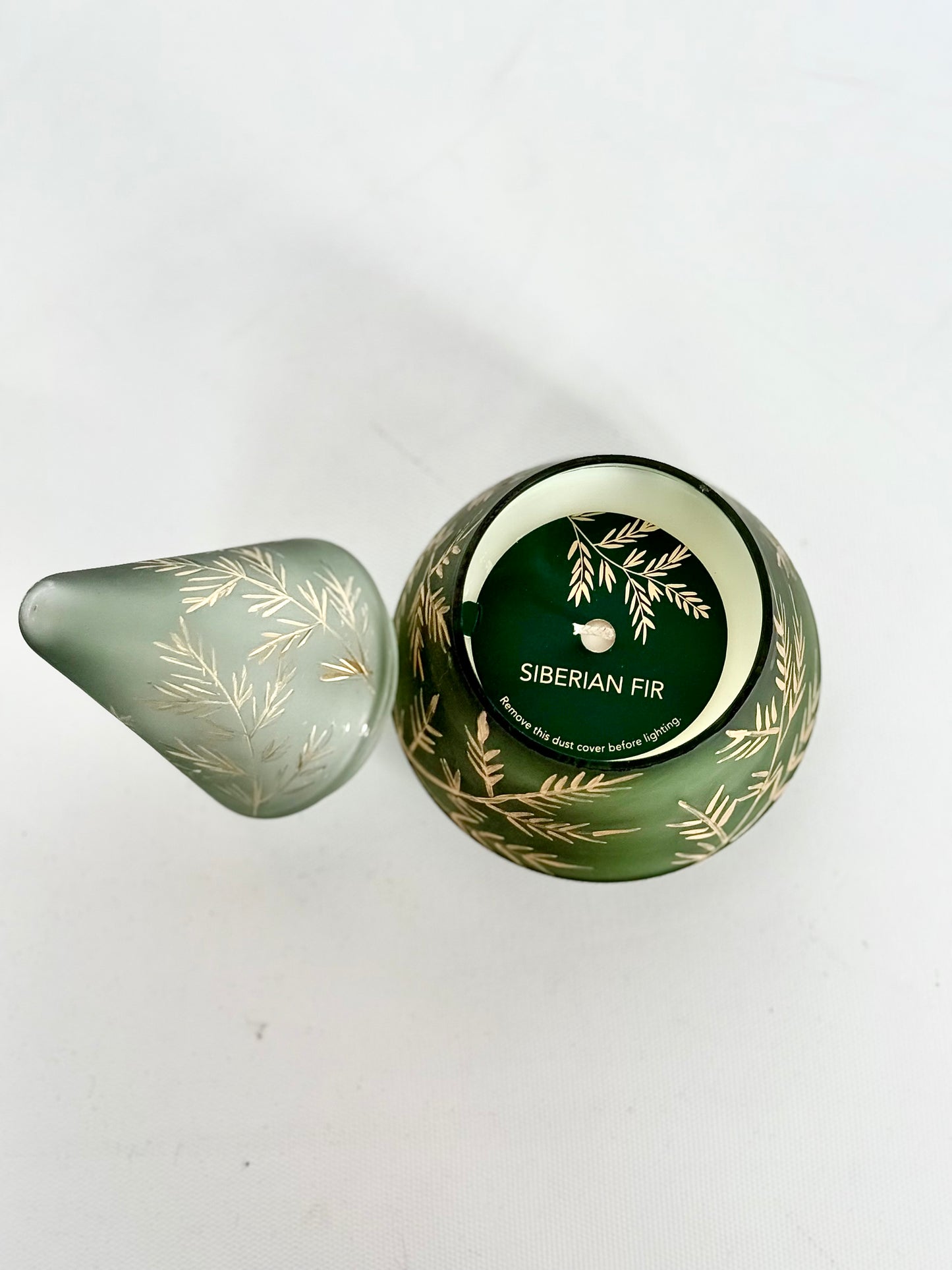 Vintage Glass Tree Candle