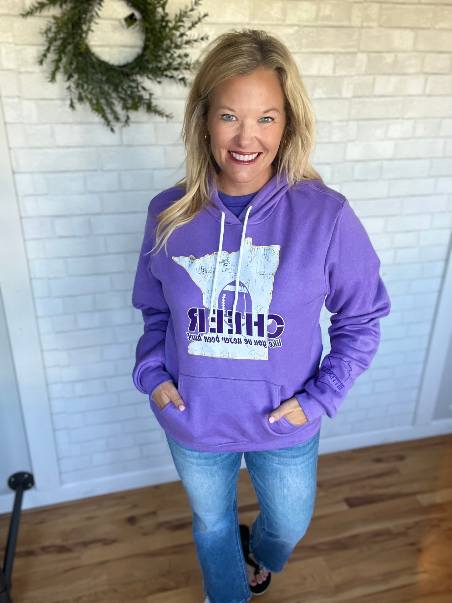 Cheer Sweatshirt- Purple