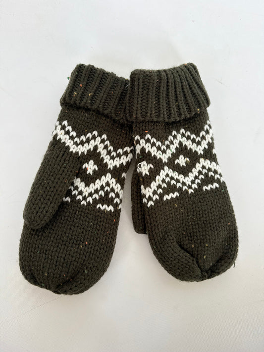 Olive Speckled Mitten