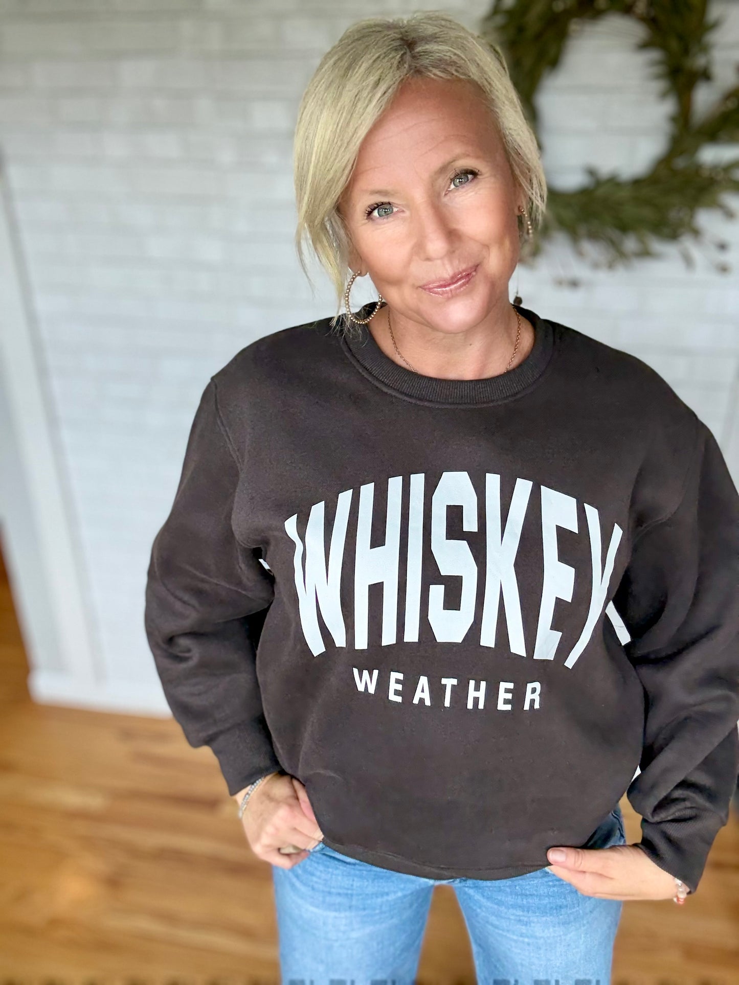 Whiskey Weather Sweatshirt - Chocolate