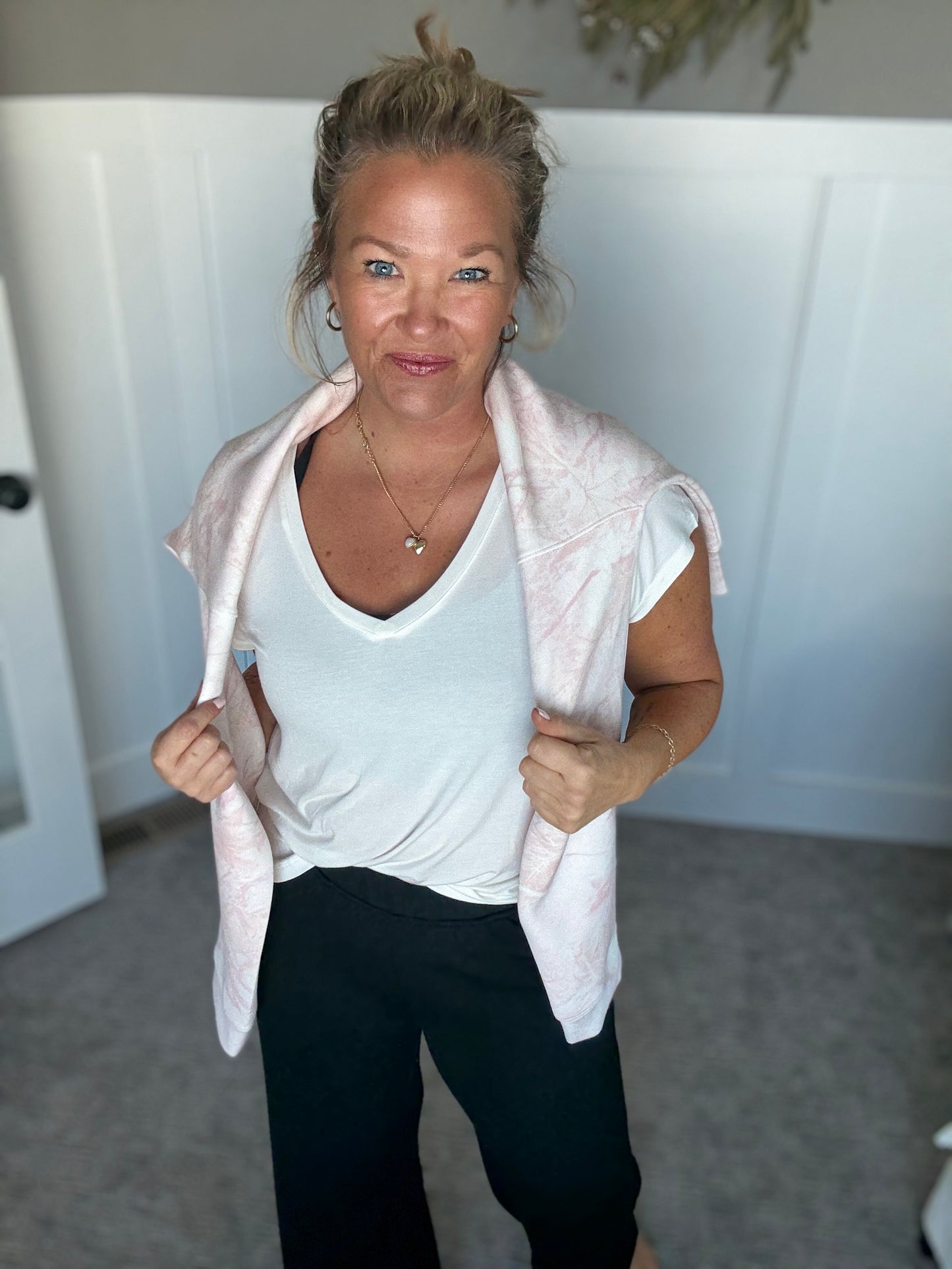 Martina Pullover - Camo Pink Sky