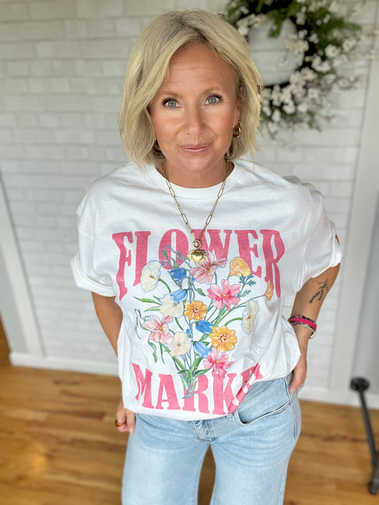 Flower Market Graphic Tee