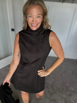 Briar Mock Neck Shift Dress