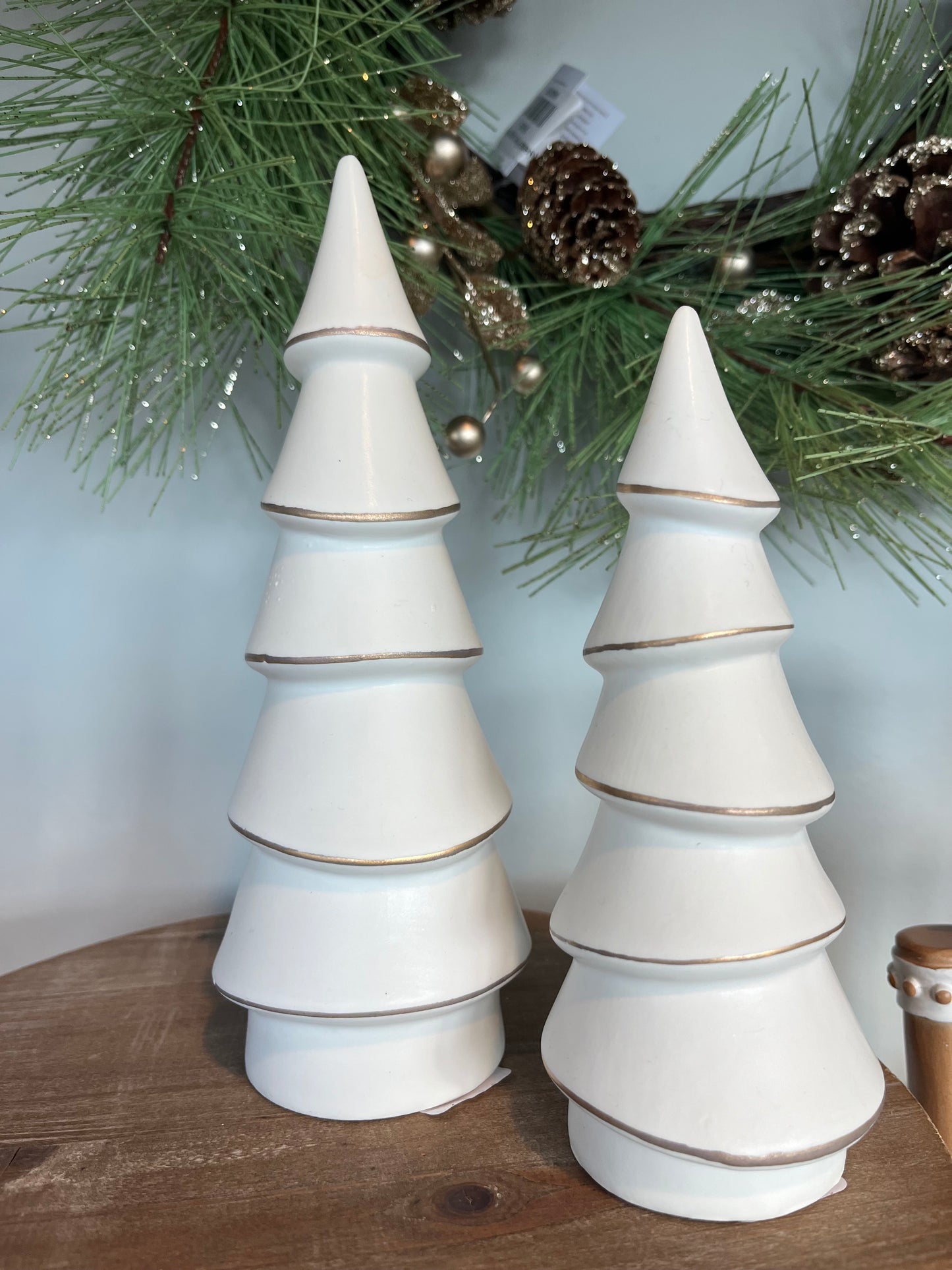 Porcelain Tree Gold Trim