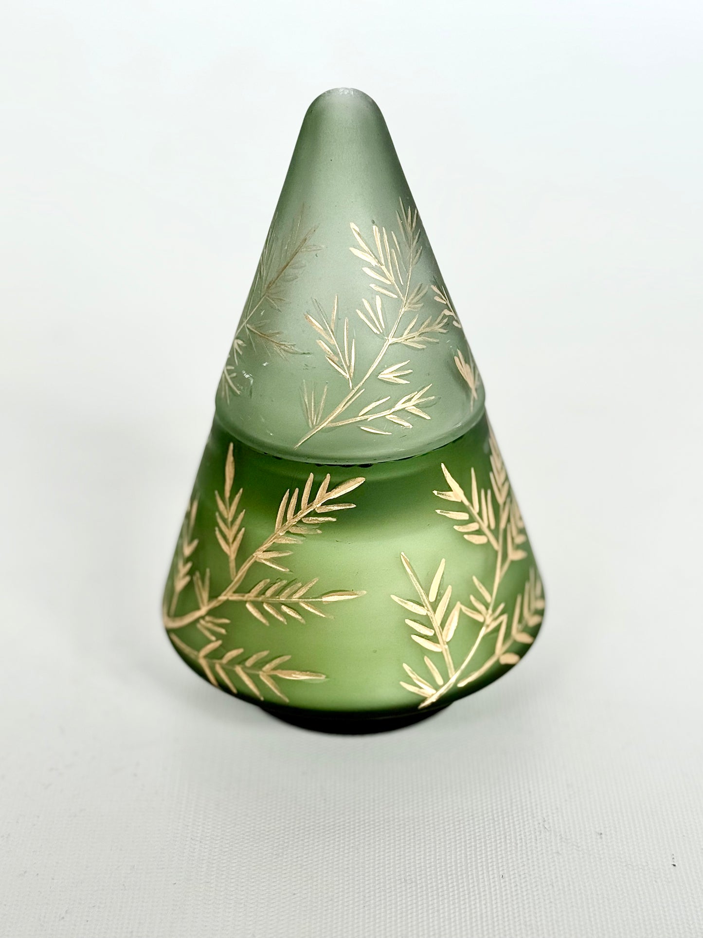 Vintage Glass Tree Candle