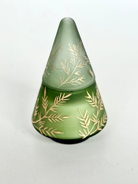 Vintage Glass Tree Candle