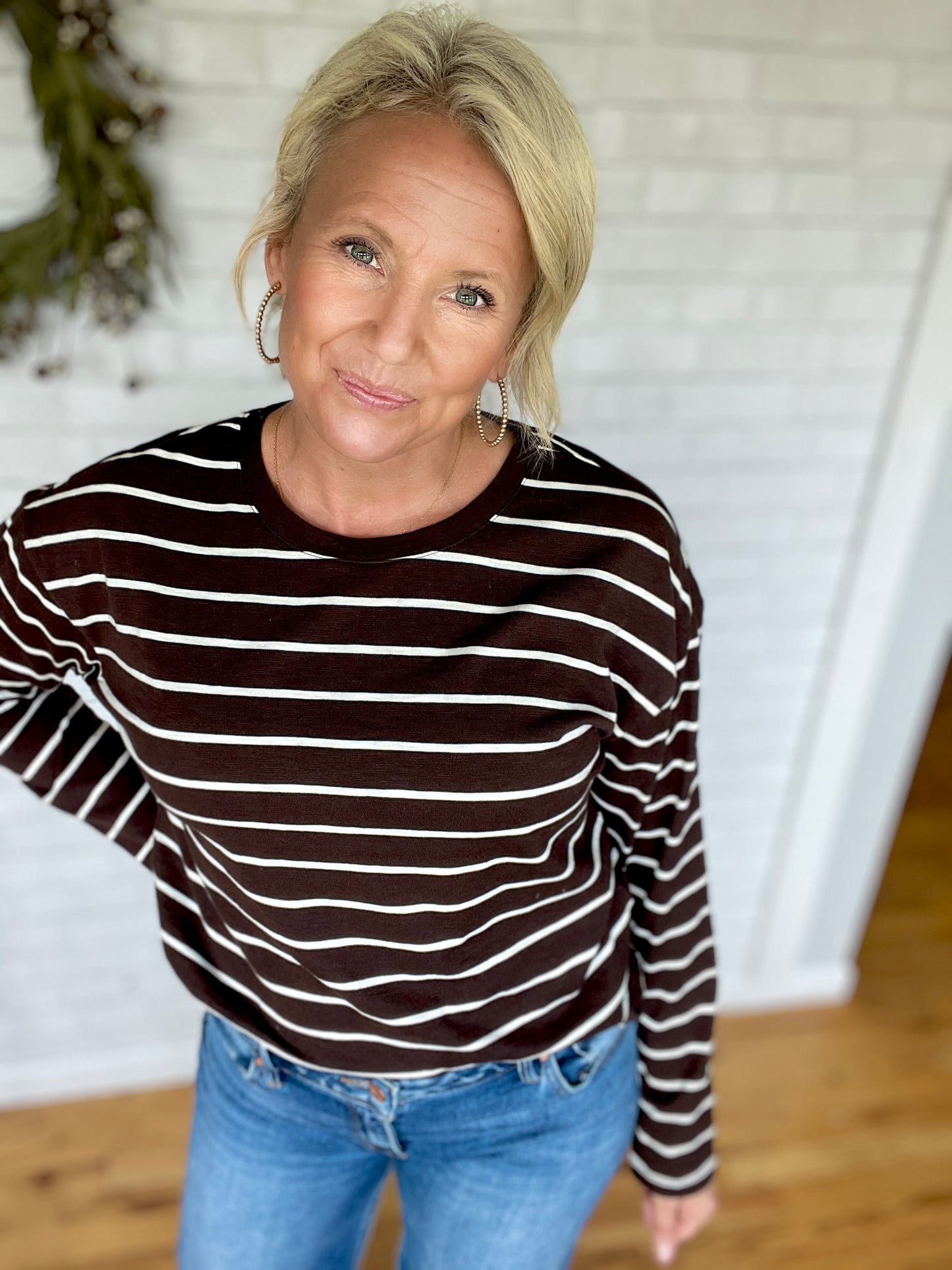 Nellie Top - Coffee White