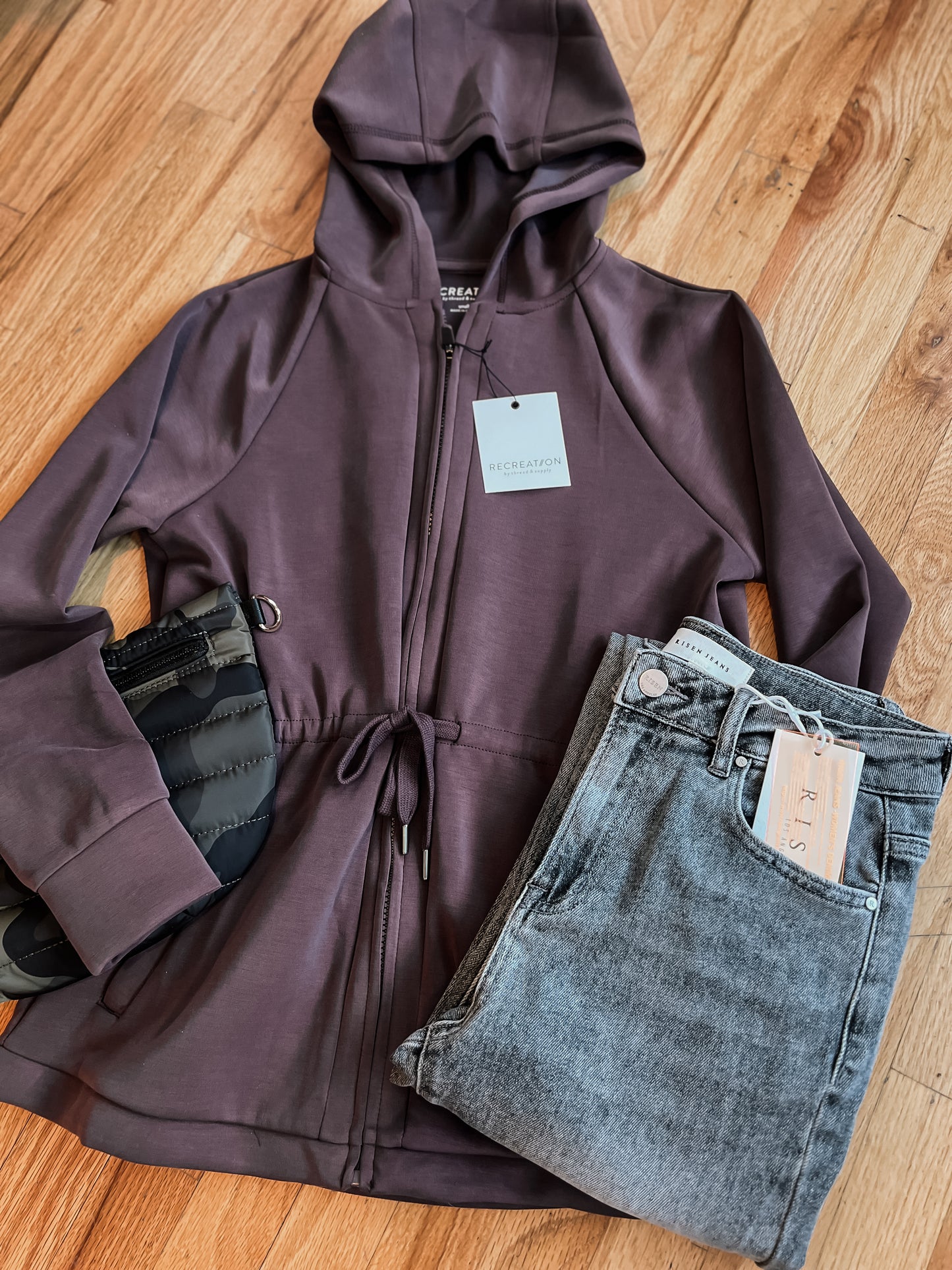 Kat Zip-Up Hoodie - Raisin