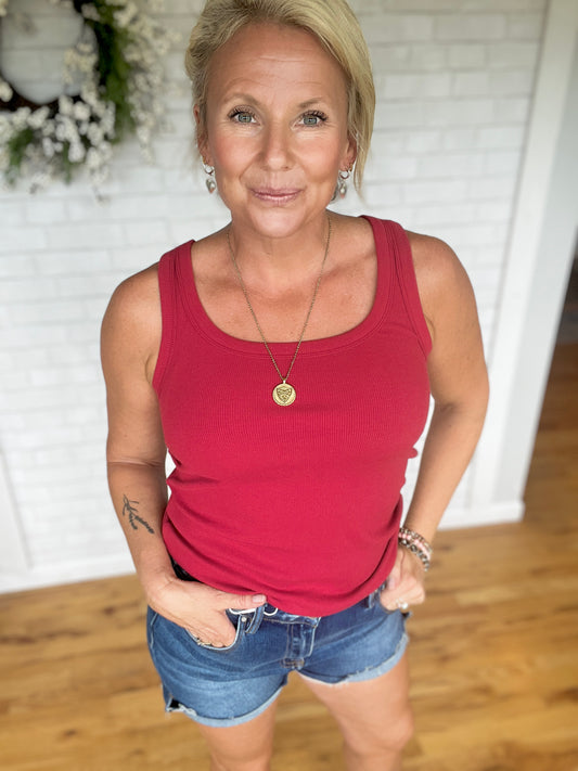 Clarkson Tank - Garnet Red