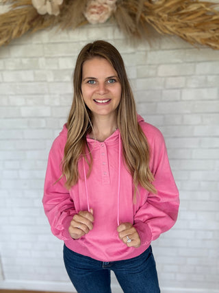 Lainy Button Sweatshirt