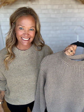 Ally Acid Sweater- Olive