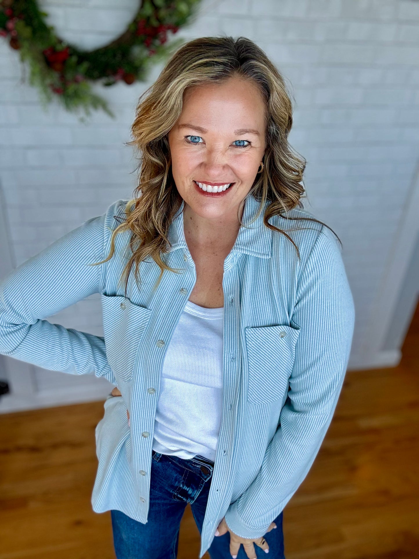 Lewis Shirt - Blue Stripe