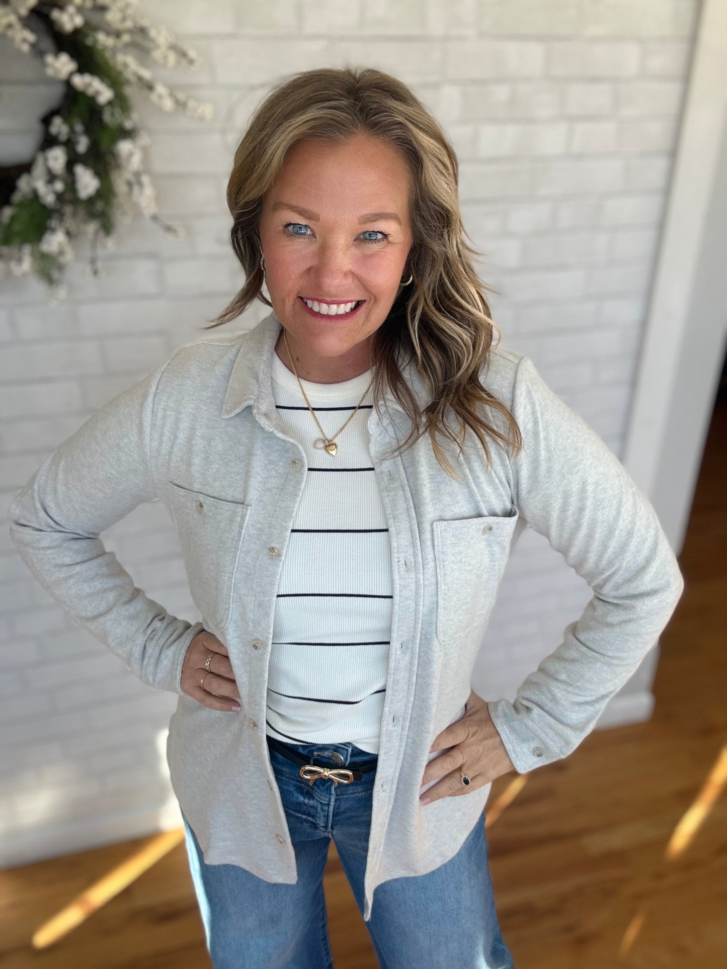 Lewis Shirt - Heather Grey