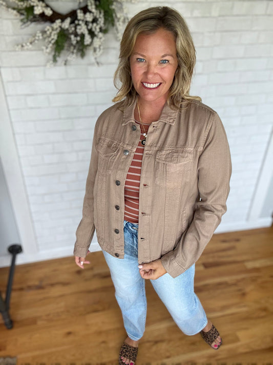 Jackie Jacket - Taupe