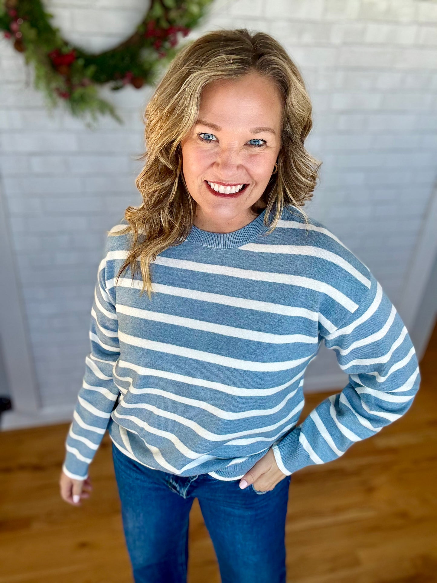 Preston Sweater - Dusty Blue