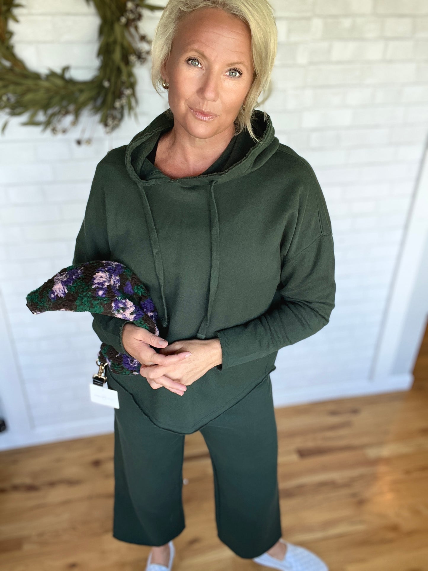 Malibu Wide Leg Pant - Deep Forest