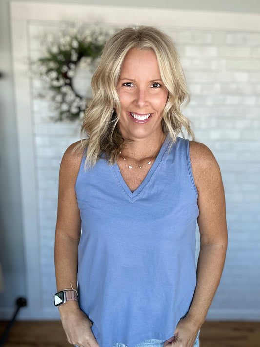 Riley Tank - Blue