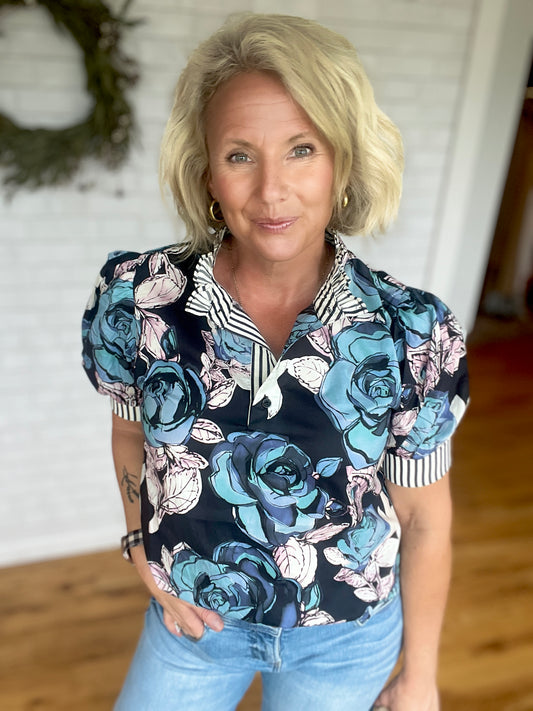 Dana Floral Top