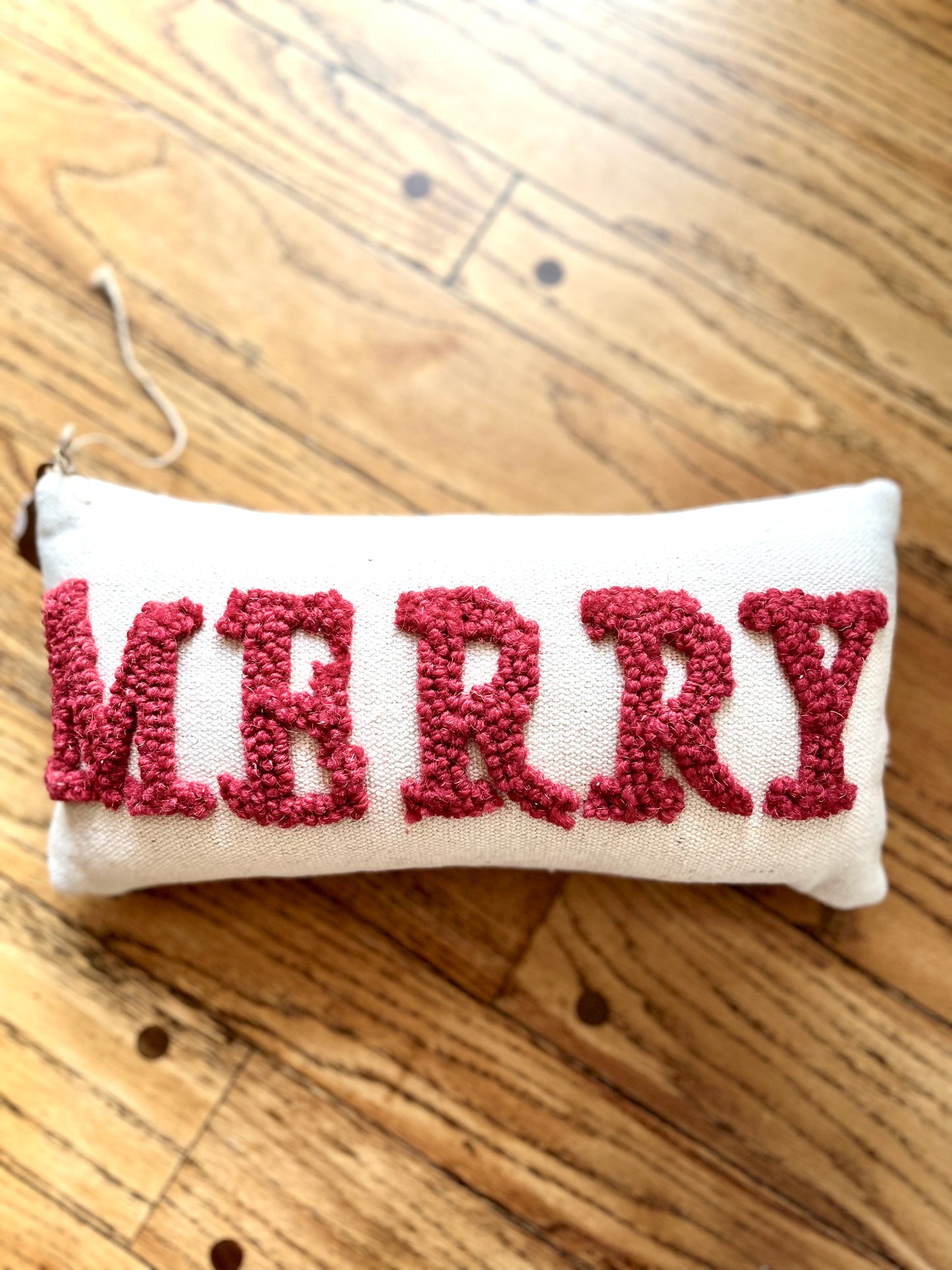 Merry Mini Hook Pillow