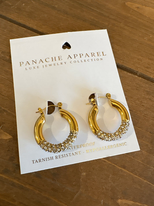 LuxeGold Stacked Hoop