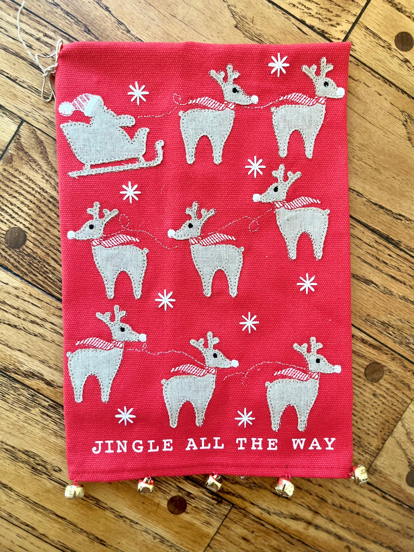 Jingle Reindeer Dish Towel
