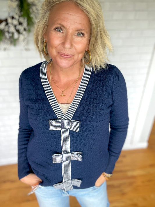 Kelly Bow Cardigan