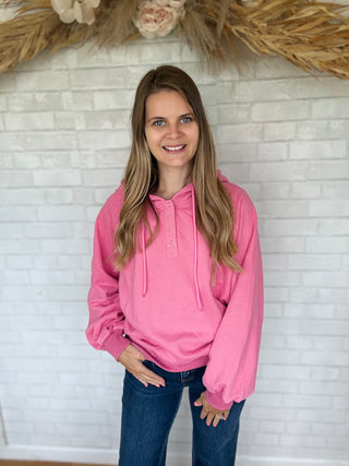 Lainy Button Sweatshirt