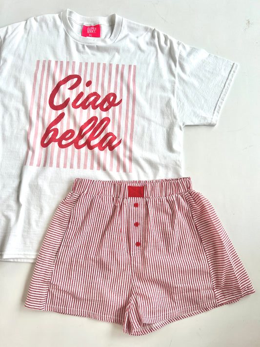 Bailey Short - Red Stripe