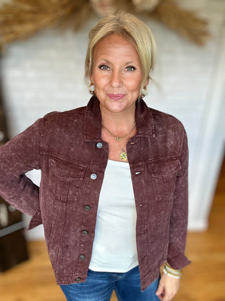 Jackie Jacket - Deep Mahogany