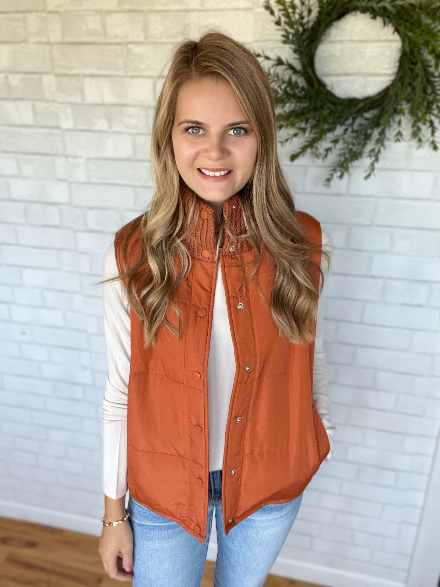 Shay Sweater Vest - Copper
